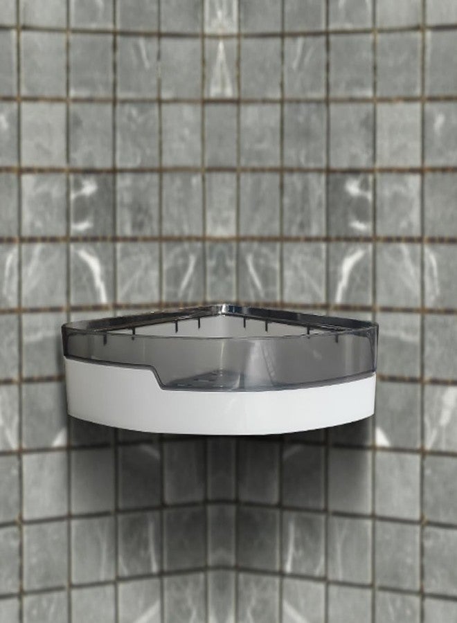 IBELL No-Drill Corner Wall-Mounted Bathroom Organizer Shelf, Adhesive Rack for Home & Kitchen - Image 4